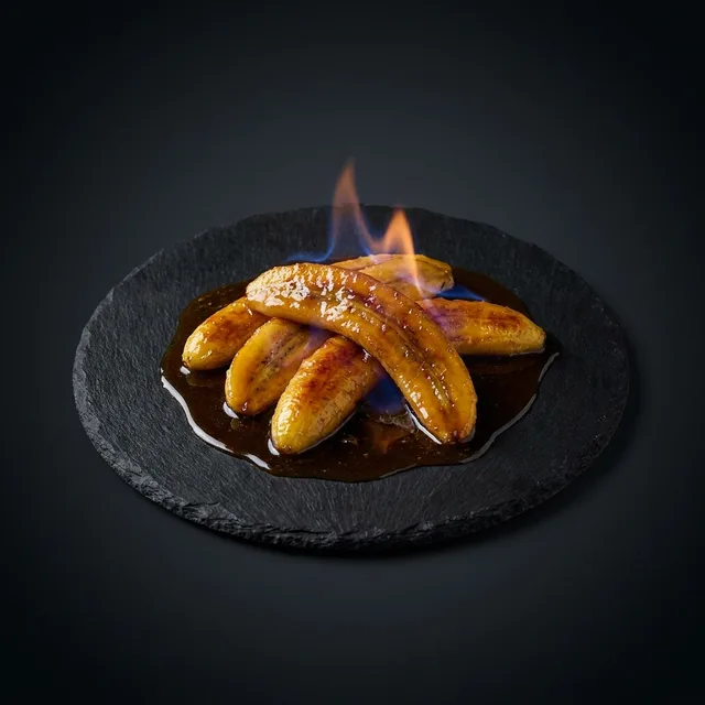 Banane flambée — Chez Bidul & Truc