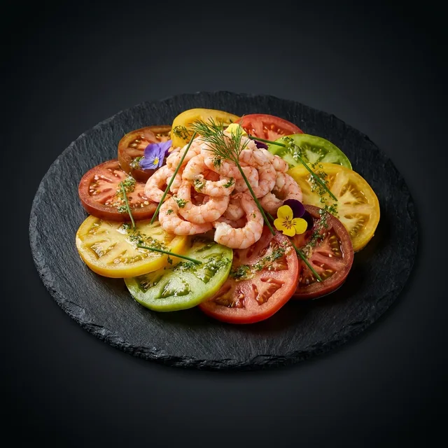 Salade tomate crevettes — Chez Bidul & Truc